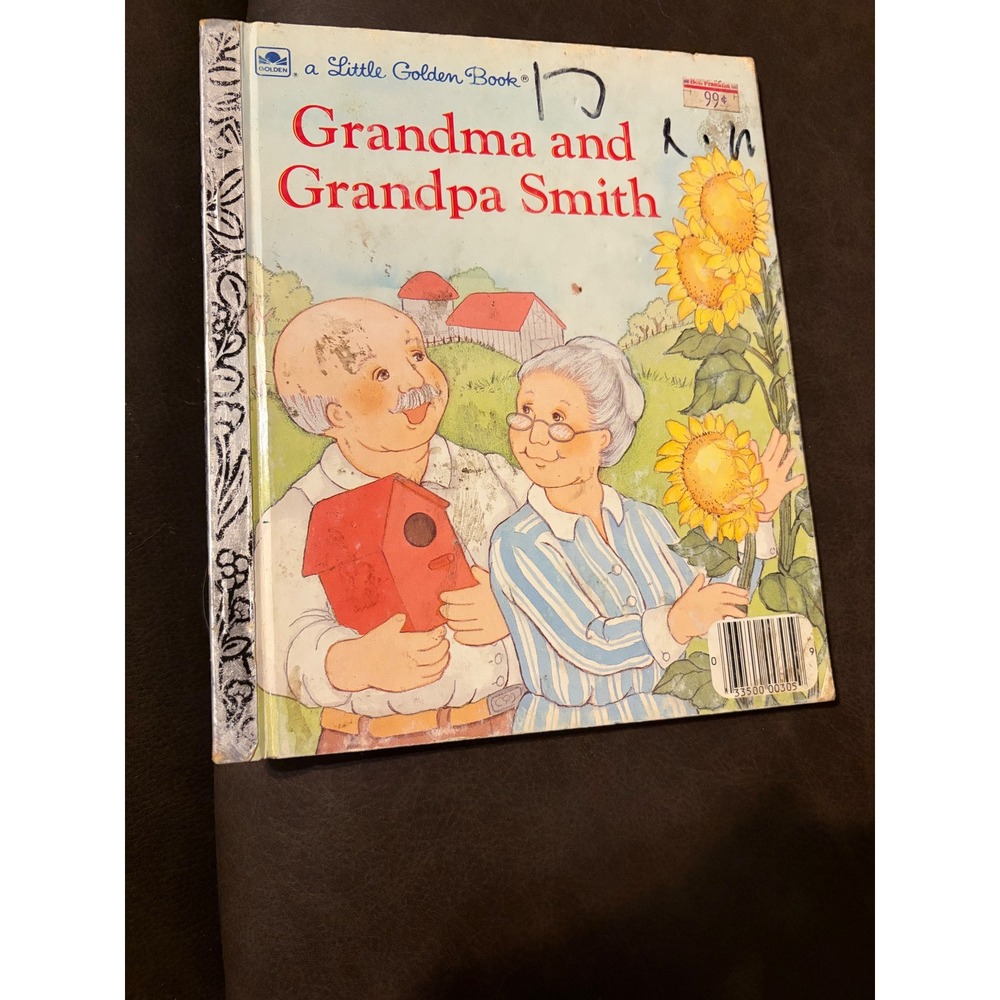Grandma and Grandpa Smith Little Golden Book 1985 Vintage Edith Kunhardt